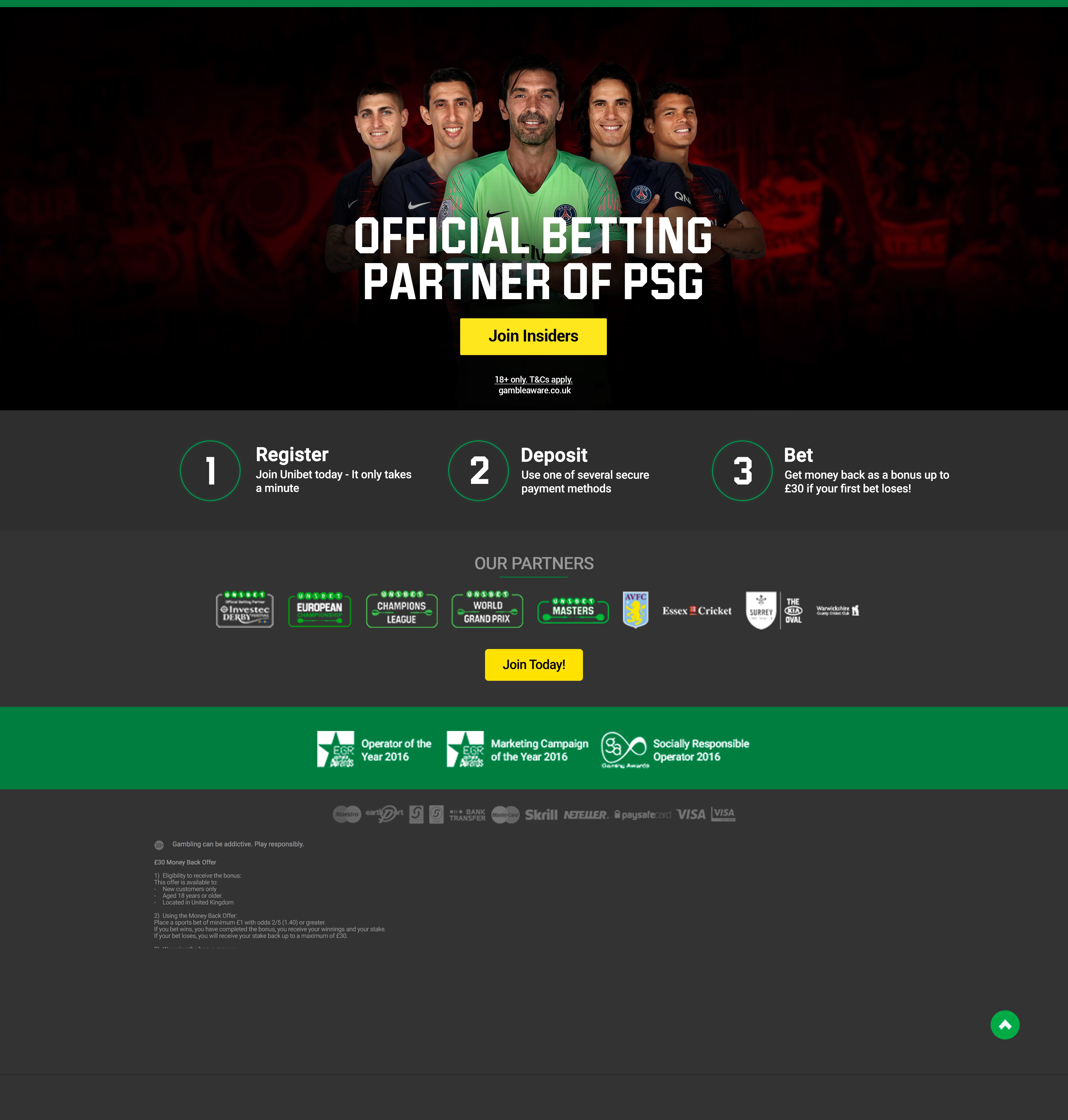 Unibet Bonus Money